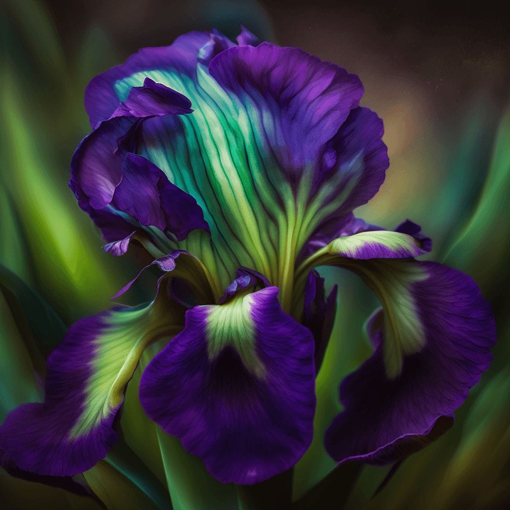 kosaciec niemiecki Iris germanica rośliny bulwiaste kwiaty ogrodowe