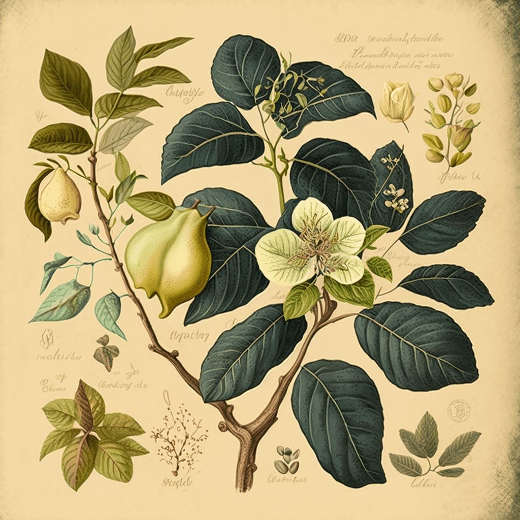 quince, herb, plant, nature, medicinal, health
