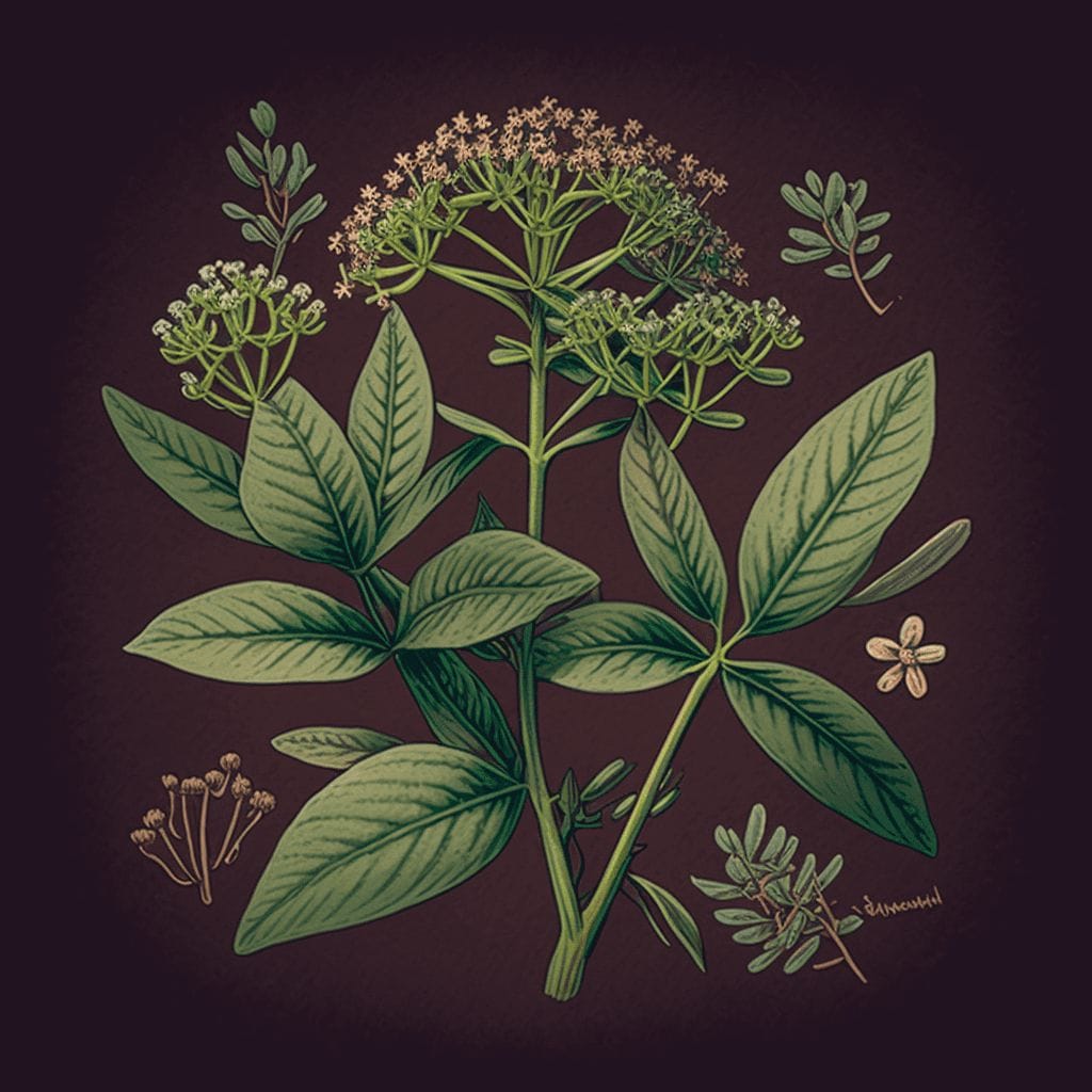 kozłek wąskolistny Valeriana angustifolia zioła na sen naturalne leczenie