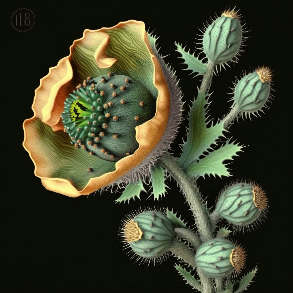 mak piaskowy Papaver argemone kwiaty ogrodowe uprawa roślin