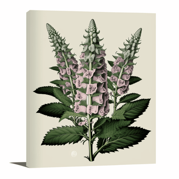 naparstnica purpurowa Digitalis purpurea kwiaty dwuletnie roślina lecznicza